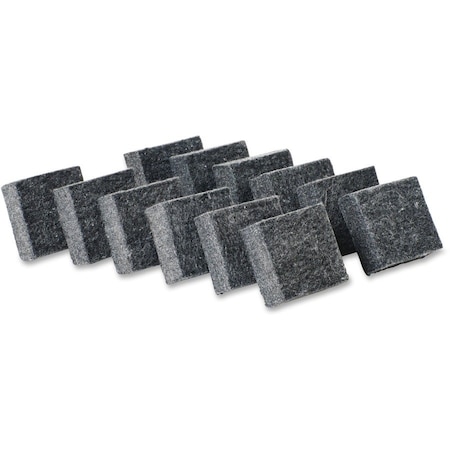 Multipurpose Board Eraser, 2x2, 12/PK, Charcoal PK